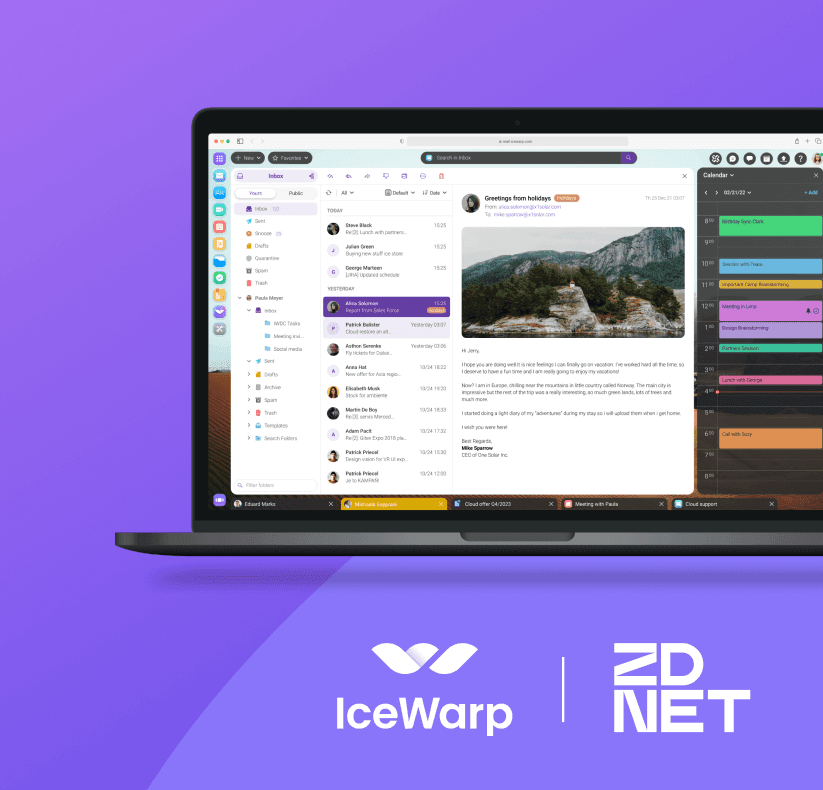 ZDNet on IceWarp: “The Best Email Hosting Service for Cloud Users”